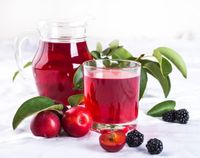FOTOTAPETA kuchenna WIŚNIE SOK JEŻYNA 395x280