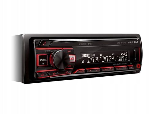 Alpine UTE-204DAB Radio samochodowe Bluetooth VarioColor MP3 + antena DAB na Arena.pl