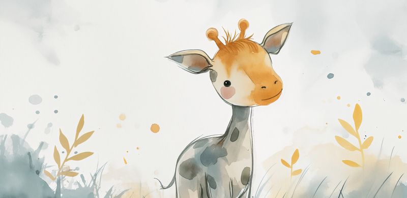Plakat 91,3x44,5cm Mała Żyrafka zdjęcie 1