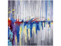 50X50CM ABSTRAKCYJNY WODOSPAD OBRAZ