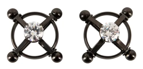 bad kitty zaciski na sutki shiny star 4-śrubowe czarne stal nierdzewna na Arena.pl