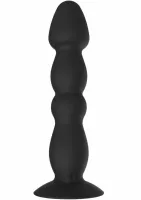 toyjoy vibrating anal plug large silikonowy, wielofunkcyjny, 17 cm, czarny