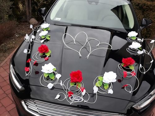Dekoracja samochodu ozdoby na auto do ślubu płatki na Arena.pl