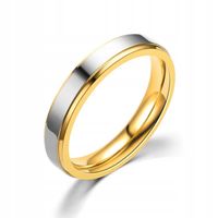 OBRĄCZKI ŚLUBNE Pierścionek STALOWY 4mm 316L r.22