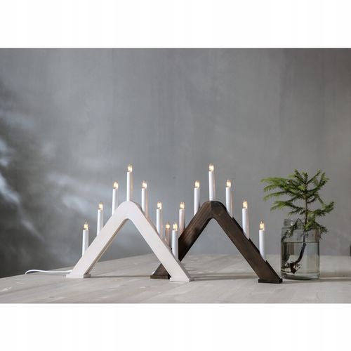 Świecznik adwentowy drewniany brązowy JARVE na Arena.pl