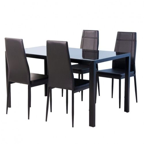 Set cg-ds-021 table + 4 chair - black na Arena.pl