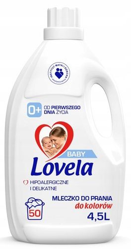Lovela Zestaw Baby Mleczko hipoalergiczne do prania bieli i koloru 2x 4,5 L na Arena.pl