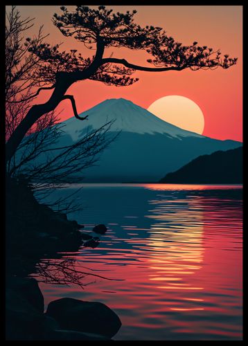 Plakat 42x59,4cm Góra Wieczorem na Arena.pl