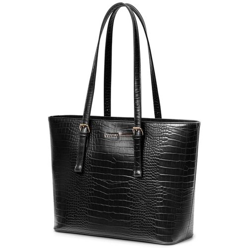 Torebka Damska Shopper Na Ramię PUCCINI Duża Mieści A4 Czarna BML054D-1 na Arena.pl
