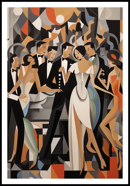 Plakat 61x90,5cm Bal w Art Deco zdjęcie 3