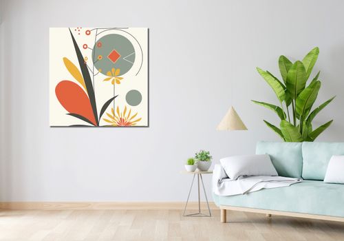 Obraz 90x90cm Geometryczny Ogród na Arena.pl