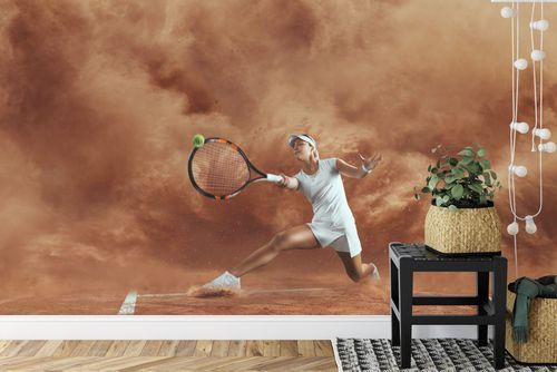 Fototapeta Tenisistka W Grze Flizelina 270x180 na Arena.pl