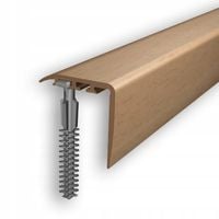 LISTWA KĄTOWNIK SCHODOWY 30x30mm PVC DĄB 2E 1m