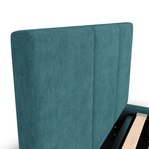 ŁÓŻKO POJEDYNCZE 90x200cm ŁÓŻKO TAPICEROWANE Z POJEMNIKIEM MORSKIE na Arena.pl