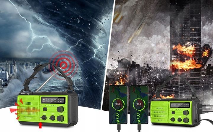 RADIO POD NAMIOT SOLAR POWERBANK 8000 mAh 72 godz zdjęcie 9