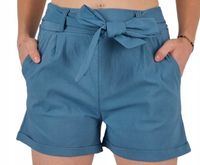 SZORTY spodenki krótkie z paskiem mega elastyczne NIEBIESKIE S/M