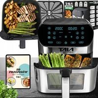 AIR FRYER FRYTKOWNICA BEZTŁUSZCZOWA TAIA 8 L 1800W POWŁOKA