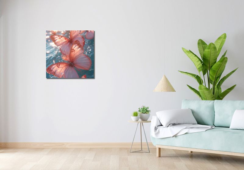 Obraz 60x60cm Świetliste Motyle zdjęcie 2