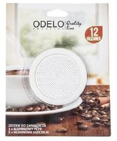 Zestaw zapasowy 1 filtr i 3 silikonowe uszczelki do kawiarki zaparzacza espresso RUTTI na 12 filiżanek