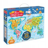 Puzzle Czuczu Puzzle 300 elementów Mapa Świata 5902983491934
