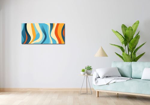 Obraz 90x40cm Tańczące Fale na Arena.pl