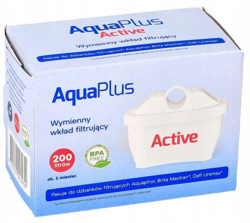 Filtr Aquaplus Active wkład do dzbanka filtrującego wodę 10 szt. na Arena.pl