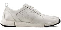 Clarks Półbuty męskie - Tri Sprint Trigenic - rozmiar 41 - białe skórzane