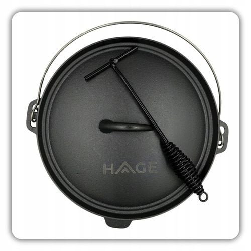 KOCIOŁEK ŻELIWNY WISZĄCY GARNEK MYŚLIWSKI WĘGIERSKI 7,2L NA OGNISKO na Arena.pl