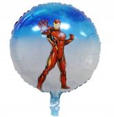 Balon Urodzinowy Avengers Iron Men Kółko Superbohaterowie Foliowy 3D