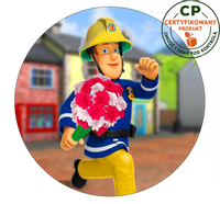 Opłatek na tort Strażak Sam