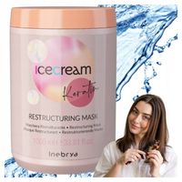 Maska do Włosów Łamliwych Zniszczonych Rekonstruująca Inebrya Keratin