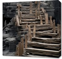 Obraz 60x60cm Schody do Nieznanego