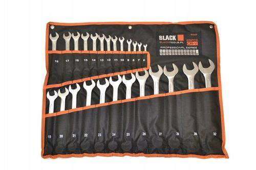 ZESTAW KLUCZY PŁASKO OCZKOWYCH 25 SZT 6-32mm DOUBLE POUCH COLD STEMP na Arena.pl