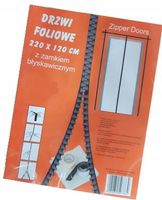 Drzwi foliowe z zamkiem - kurtyna przeciwpyłowa