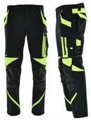 Spodnie robocze ELASTYCZNE ODBLASKOWE NEON spandex stretch NEOFLEX BHP