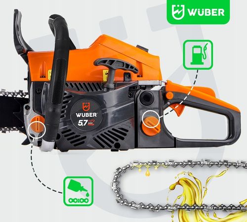PIŁA SPALINOWA PILARKA DO DREWNA ŁAŃCUCHOWA 5,7KM +2 PROWAD +OLEJ +2x na Arena.pl