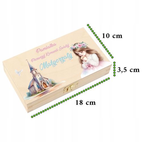 Pamiątka Pierwszej Komunii Świętej Prezent na Komunię Pudełko na pieniądze na Arena.pl