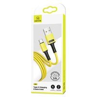 usams kabel u52 usb-c 2a fast charge 1mżółty/yellow sj436usb03 (us-sj436)