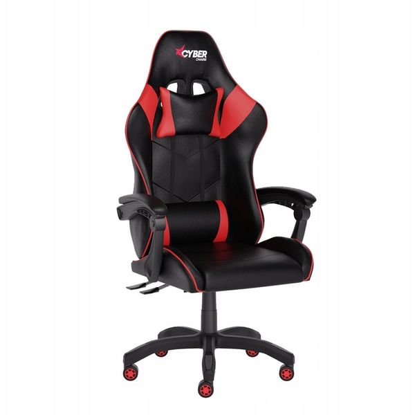 FOTEL GAMINGOWY CYBER CHAIRS X-LOGIC RED - BIUROWY zdjęcie 7