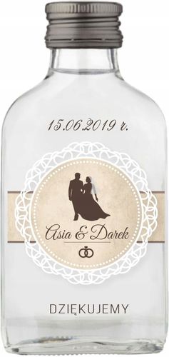 Butelki z nadrukiem NA WESELE PREZENT 100ML 20 szt na Arena.pl