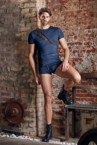 nek koszulka męska mikrofibra powernet niebiesko-czarna s na Arena.pl