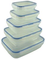 ZESTAW 5 POJEMNIKÓW HERMETYCZNYCH ŻYWNOŚCI KOMPLET