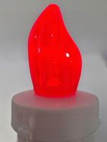 Wkład do zniczy LED Cortina Minor Czerwony 12szt.