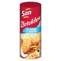 San Złotokłose Ciastka owsiane z kokosem 188 g