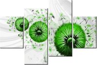 140CM 70 OBRAZ ZIELONE DMUCHAWCE 4 ŚCIENNY