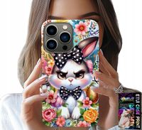 ETUI DO IPHONE 16 PRO MAX - KRÓLIK WIELKANOCNY, ZAJĄC, JAJKA + SZKŁO