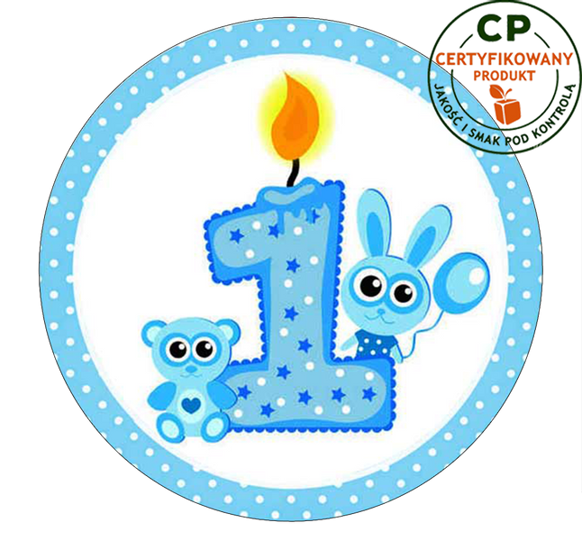 Opłatek na tort - na Roczek zdjęcie 1