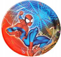 TALERZYKI PAPIEROWE AVENGERS SPAIDER MEN ZESTAW URODZINOWY 6SZT