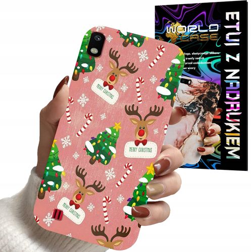 ETUI CASE DO SAMSUNG A10 - ŚWIĄTECZNE WZORY NA ŚWIĘTA RENIFER CHOINKA na Arena.pl