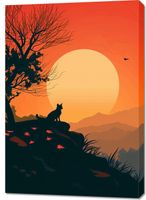 Obraz 70x100cm Kocie Wzgórze